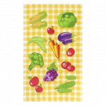 Махровое полотенце Кухня Овощи м1210_06 S 30* 50 желт