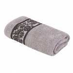 Махровое полотенце УЗ Алонсоа м7005_28 L 70*130 дымч