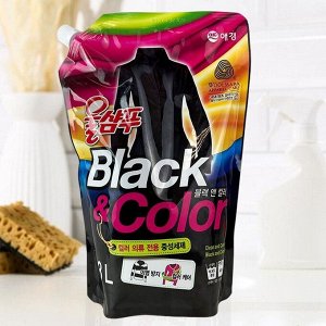 KeraSys Жидкое средство для стирки для черного и цветного белья / Wool Shampoo Black & Color, 1300 мл