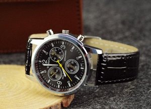 Часы Кварцевые часы с кожаным ремешком,серии высокого класса
