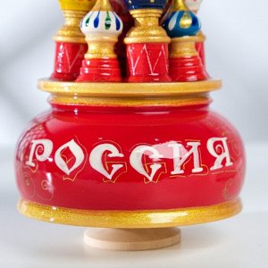 Сувенир музыкальный "Храм", Россия ручная роспись