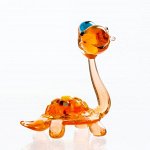 Фигура из стекла &quot;Черепах&quot; 5х6,5х4см, МИКС