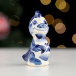 Сувенир новогодний &quot;Дракоша. 2024&quot;, гжель