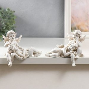 Фигурка полистоун «Спящие ангелы», 11x6.5x11.5 см, МИКС