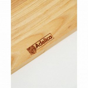 Набор для специй Adelica, 2 банки с крышкой на деревянной подставке, пропитано маслом, 20x10x1,8 см, берёза