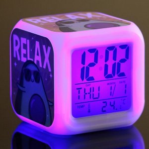 Электронные часы-будильник «Relax», с подсветкой