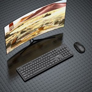 Комплект Клавиатура и Мышь Hoco GM17, беспроводной, мембранная, 800-1600 dpi, USB