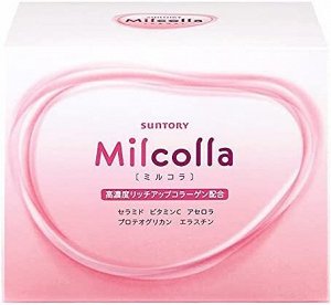 SUNTORY Milcolla - высококонцентрированный обогащенный коллаген с молочными цурамидами