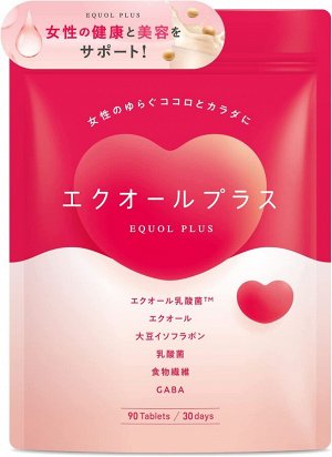 EQUOL Plus GABA Isoflavone Inulin - питательная добавка с габой и изофлавонами