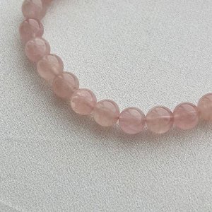 Бусы из мадагаскарского Розового кварца