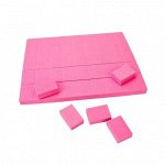Микробаф без прослойки 100/180 розовый, 3*2 см
