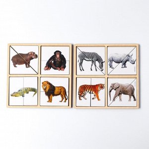Картинки-половинки «Животные Африки»