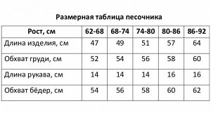 Песочник Крошка Я BASIC LINE, рост, синий