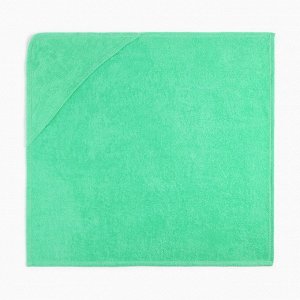 Полотенце-уголок махровый Крошка Я 85х85 см, цвет зелёный, 100% хлопок, 320/м2