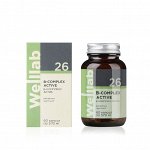 БАД с витаминами группы В Welllab В-COMPLEX ACTIVE, 60 капсул