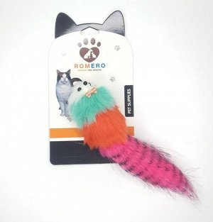 Игрушка для кошки "Мышь с полосатым хвостом"