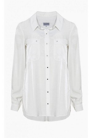 1кк Рубашка ZAPS SELECT Sel215001 Цвет 006   Элегантная рубашка из тонкой нежной ткани с лёгким кремовым оттенком.
Модель на фото носит размер S (36), её рост 172 см.
Состав: 55% полиэстер, 45% вискоз