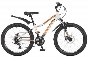 Велосипед Stinger 24" Boxxer D; 12,5"; белый; TZ30/TY21/TS38 #117355