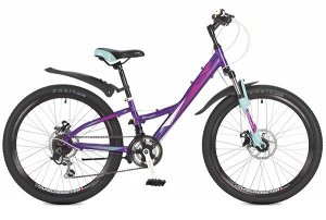 Велосипед Stinger 24" Galaxy D; 11"; фиолетовый; TZ30/TY21/TS38 #117374