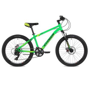 Велосипед Stinger 24" Aragon; 12,5"; зеленый; TY30/MICROSHIFT/TS38