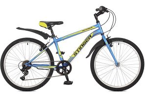 Велосипед Stinger 24" Defender; 14"; синий; TY21/RS35 #117372
