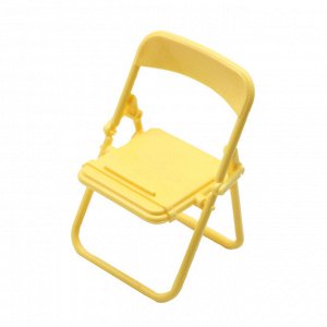 Кукольный стул складной, желтый, 1 шт 11*6.5см