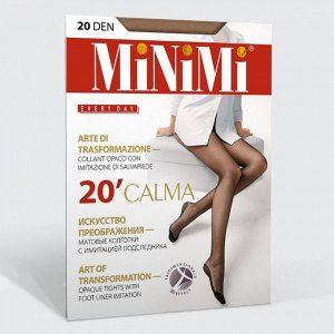 Колготки женские MiNiMi CALMA 20 den 3D, цвет загар (daino), (XL)