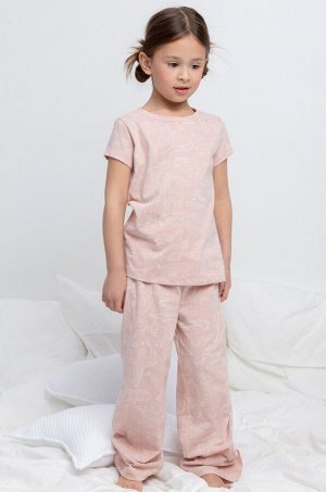Хлопковая пижама для девочки Crockid