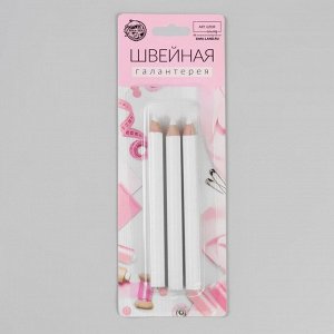 Карандаши для ткани, 8.5 см, 3 шт., белые