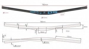 Велосипедный руль KRSEC Exue-35 760*35 мм