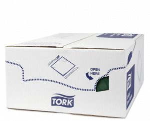 Tork, Салфетки 39*39 LinStyle зеленые, 50 шт, 1/12, Торк
