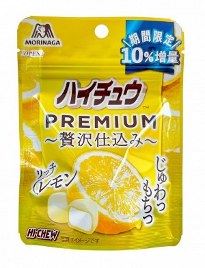 Конфеты  жевательные Hi-Chew Premium со вкусом лимона, Morinaga, 35г., 1/10/120