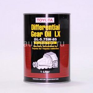 Масло "Orig.Japan"  Toyota  трансм. Differential Gear Oil  LX  LSD 75w85  GL-5  1л (синтет.) (1/24) *