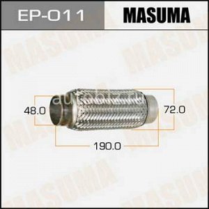 Гофра глушителя MASUMA  48x190 *