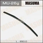 Дворник MASUMA 26\&#039;   гибридный, крюк   (650мм)              (1/10/50) *