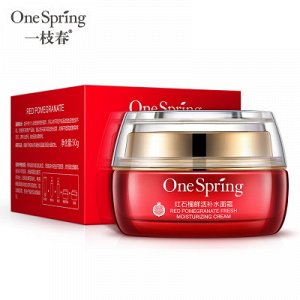 Антивозрастной крем ONE SPRING / Увлажняющий крем для лица с гранатом 50 гр