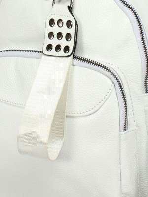 Рюкзак жен натуральная кожа GU 163-7627,  1отд,  4невш+5внут карм,  белый 255019