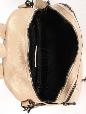 Рюкзак жен натуральная кожа GU 163-900105,  2отд,  5невш+4внут карм,   бежевый 255016
