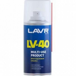 Смазка проникающая (жидкий ключ) Lavr LV-40, многоцелевая, антикоррозийная, аэрозоль 210мл