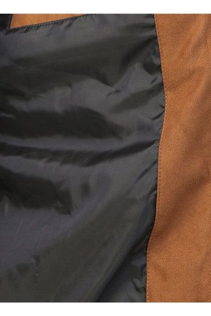 Простое коричневое мужское пальто 12147218-3