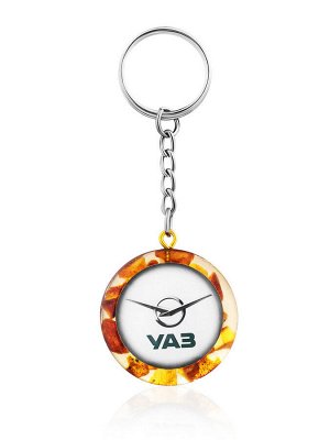Янтарный брелок для ключей с логотипом УАЗ