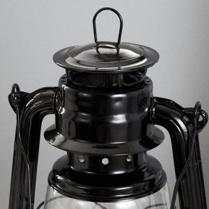 Керосиновая лампа декоративная черный 14х18х27,5 см RISALUX