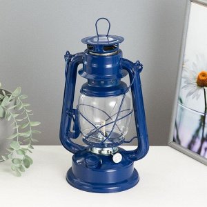 Керосиновая лампа декоративная синий 14х18х27,5 см RISALUX