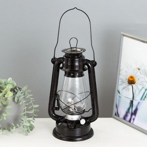 Керосиновая лампа декоративная черный 14х18х30 см