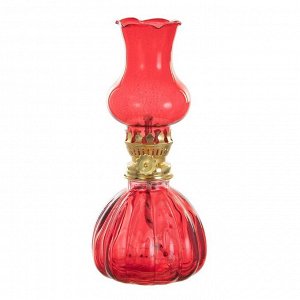 Керосиновая лампа декоративная "Алладин" красный  8*8*20 см