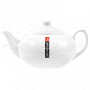 1009 72255 - "ДМ" Чайник заварочный фарфоровый "Идеальная форма" 700 мл, h 10,5см (Китай). 