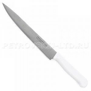 "Tramontina" Нож кухонный 200мм белая пластмассовая ручка (К