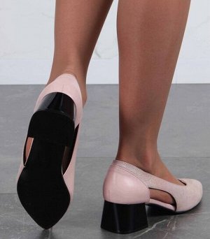 Туфли натуральная кожа Розовый