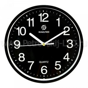 Часы настенные "Стандарт" д23см пластм., черный (Китай)