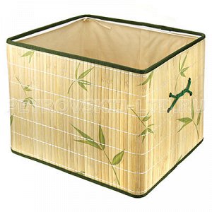 Коробка бамбуковая хозяйственная 34х42х34см "Веточка", без к